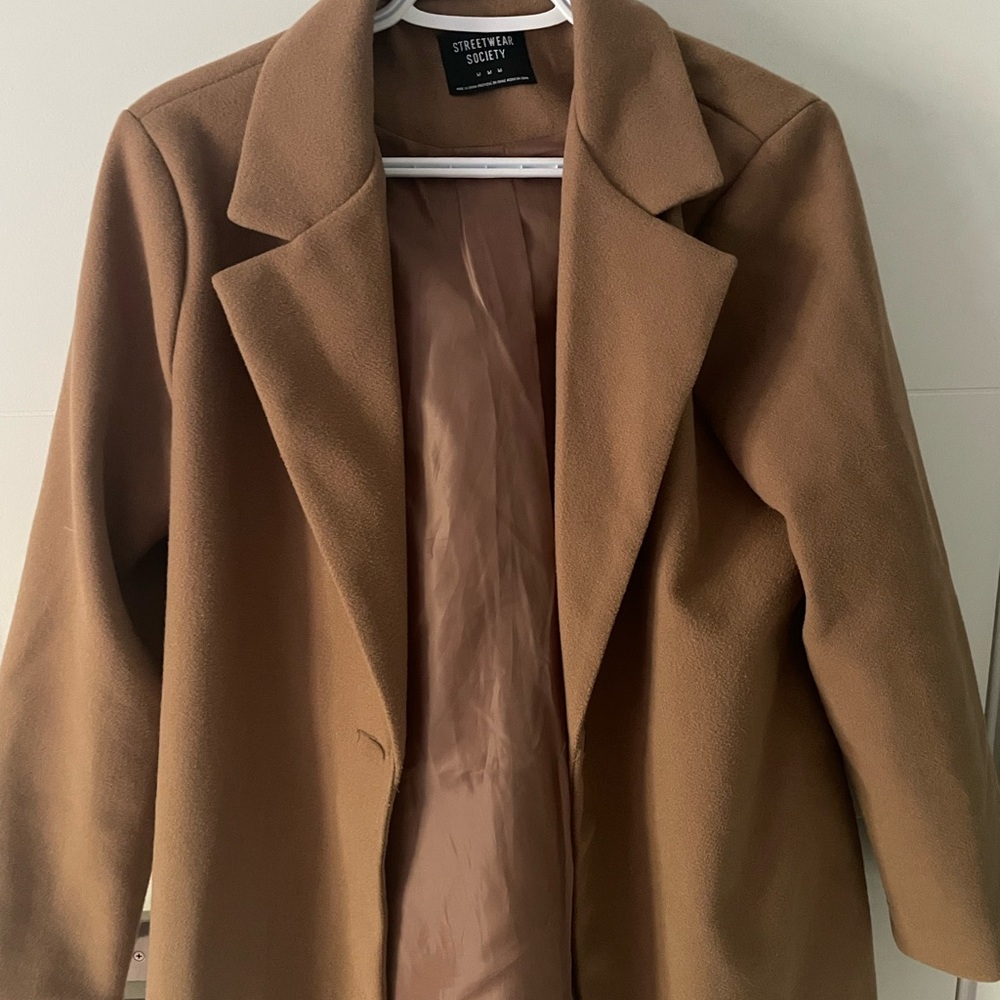 Urban Planet Brown Trench Coat Classic Design
